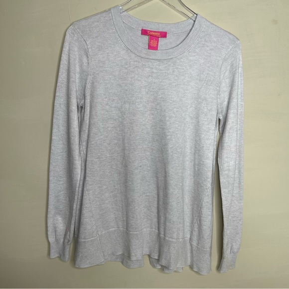 Catherine Malandrino Women Gray Pullover Sweater - Picture 2 of 7